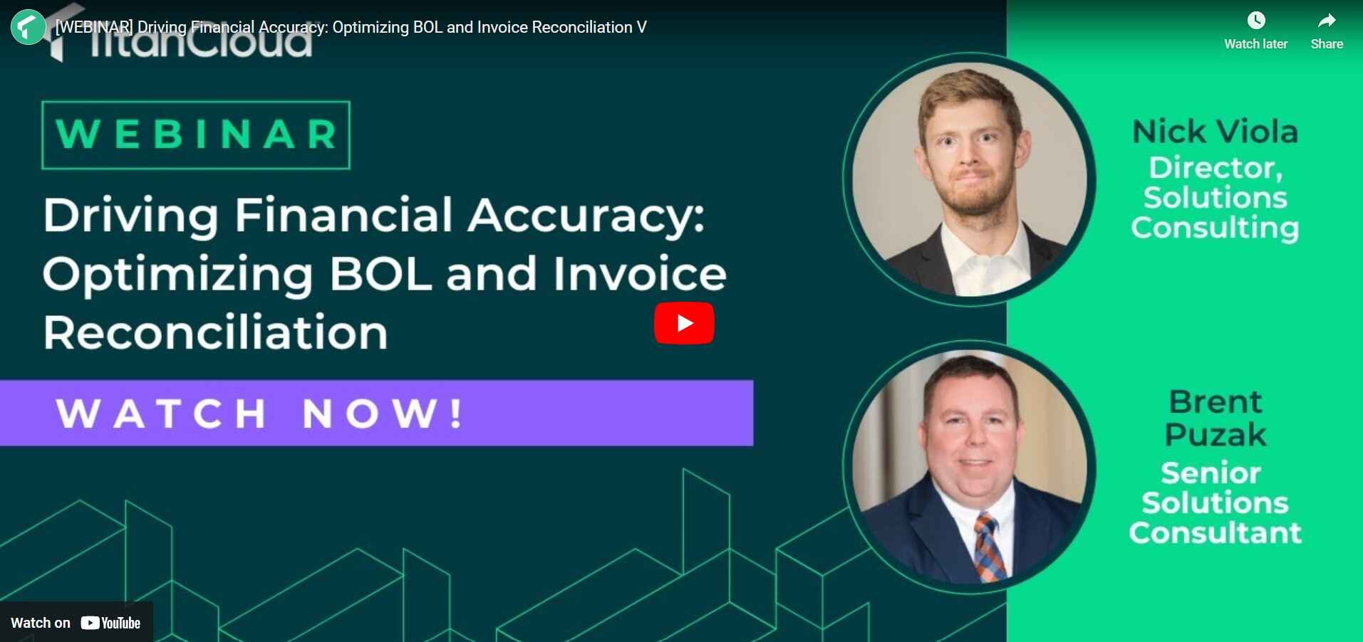 Driving Financial Accuracy webinar with Titan Cloud